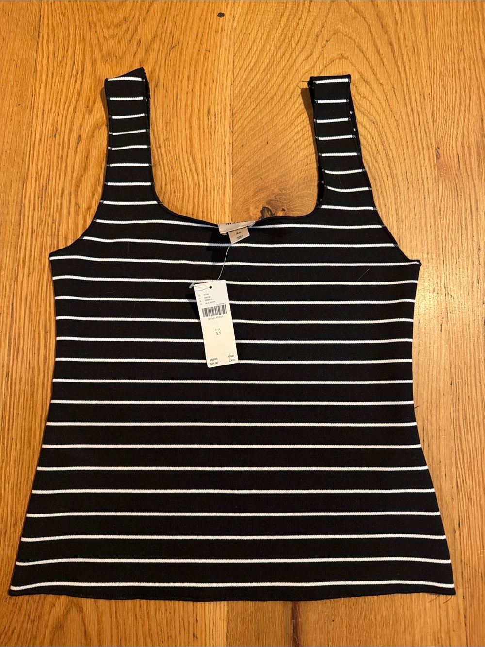 Anthropologie Maeve Striped Square neck Tank Top